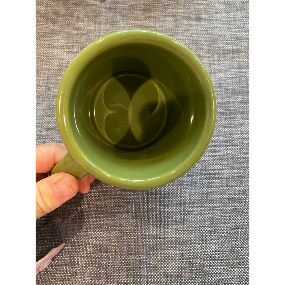 Life Is Good SEARCH ENGINE‎ Green Heavy Restaurant Style Coffee Mug FLAWLESS - Picture 3 of 6